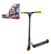 Самокат трюковый 2-х колёсный TR21010 (RL7T), Extreme Motion SWEEP, колёса PU 110 мм Зеленый