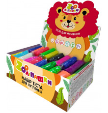 Тісто для ліплення ZOOлипашки шоу-бокс "Лев" ZIRKA 140210 (шоу-бокс 12 кольорів, 60 стиків по 20 г)