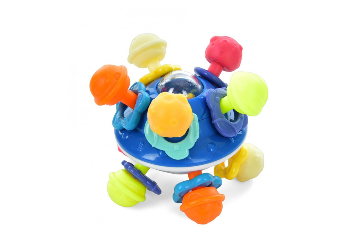 Бізіборд-брязкальце "Teether UFO" 700-H, рухомі деталі, тріскачка