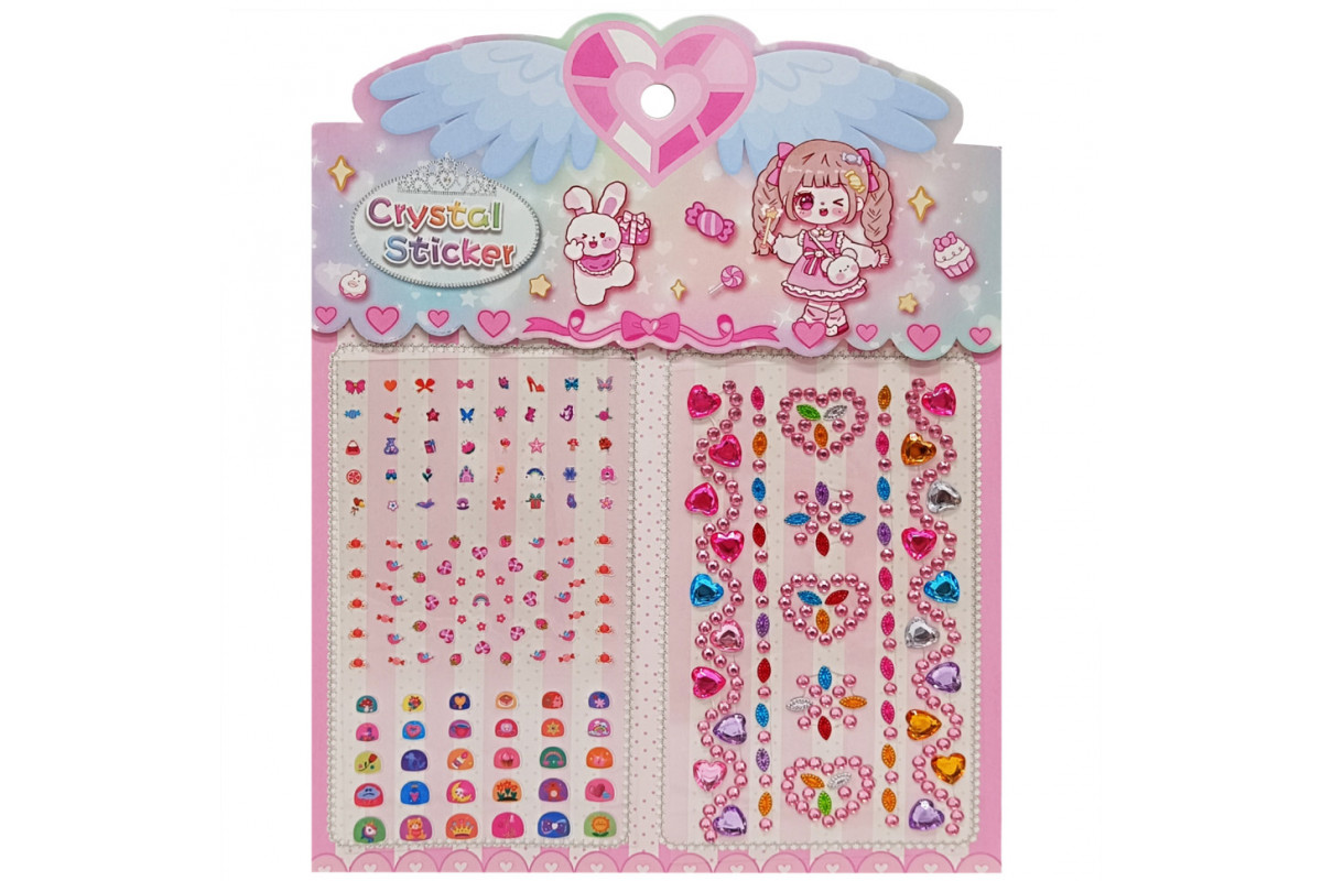 Наклейка камни XY-008-2(Pink) для авто, ноутбуков, телефонов