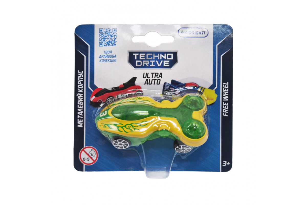 Ігрова міні-машинка Ultra Auto TechnoDrive 250321W-4 металевий корпус