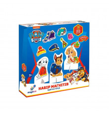 Детский набор магнитов "Щенячий патруль: Одень героя" ML4034-13, 3 героя 34 магнита