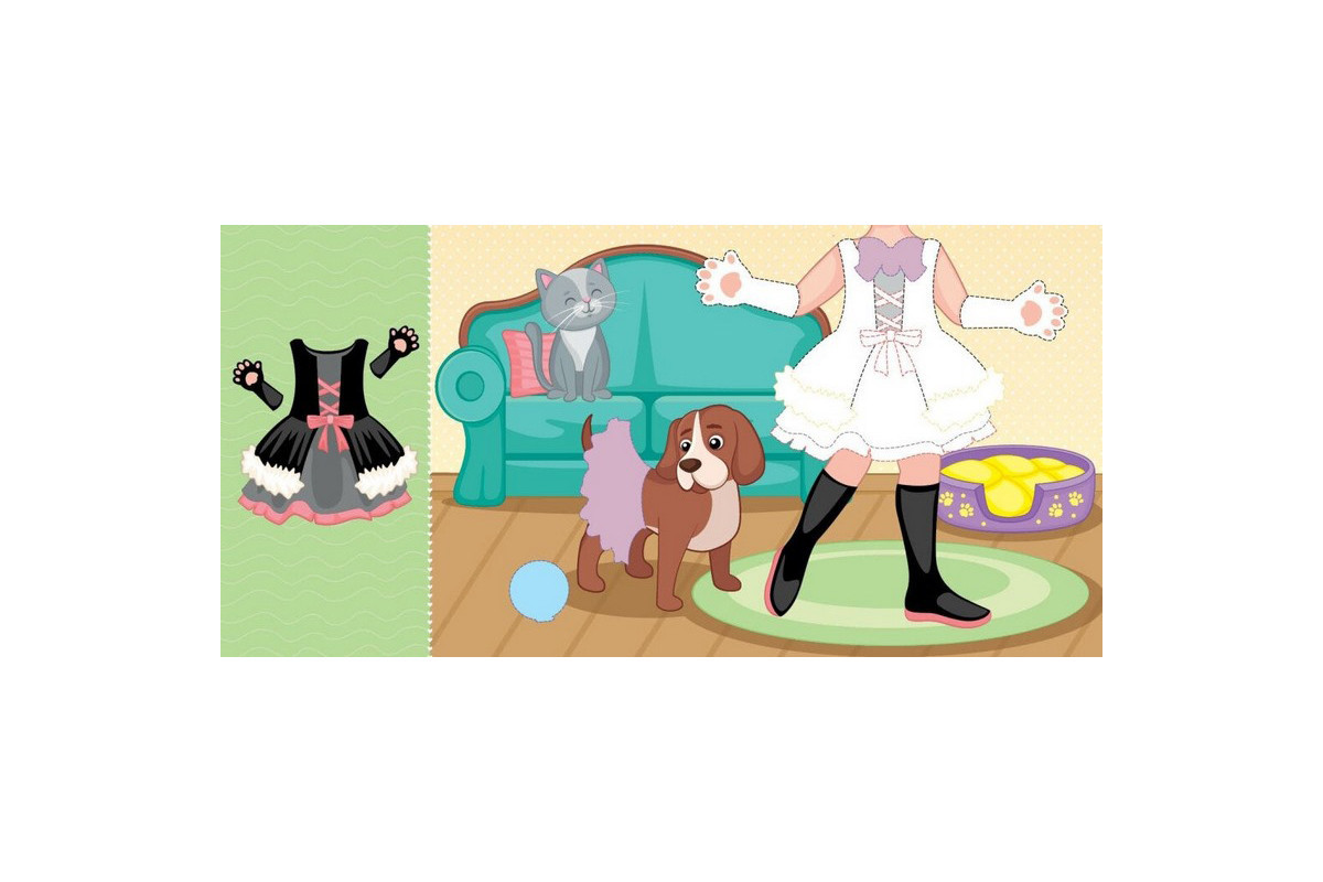 Детская книга с наклейками Одень куклу "Модница Алиса на карнавале" 615010