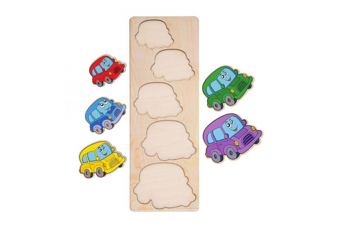 Настольная игра-сортер "Машинки" Ubumblebees (ПСД066) PSD066 больше-меньше