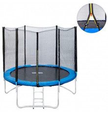 Детский батут с защитной сеткой MS 0500 на пружинах