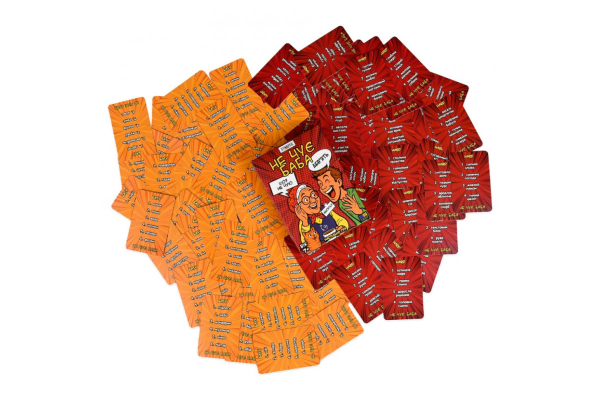 Настольная игра "Не слышит баба" 30948 инструкция, украинский язык