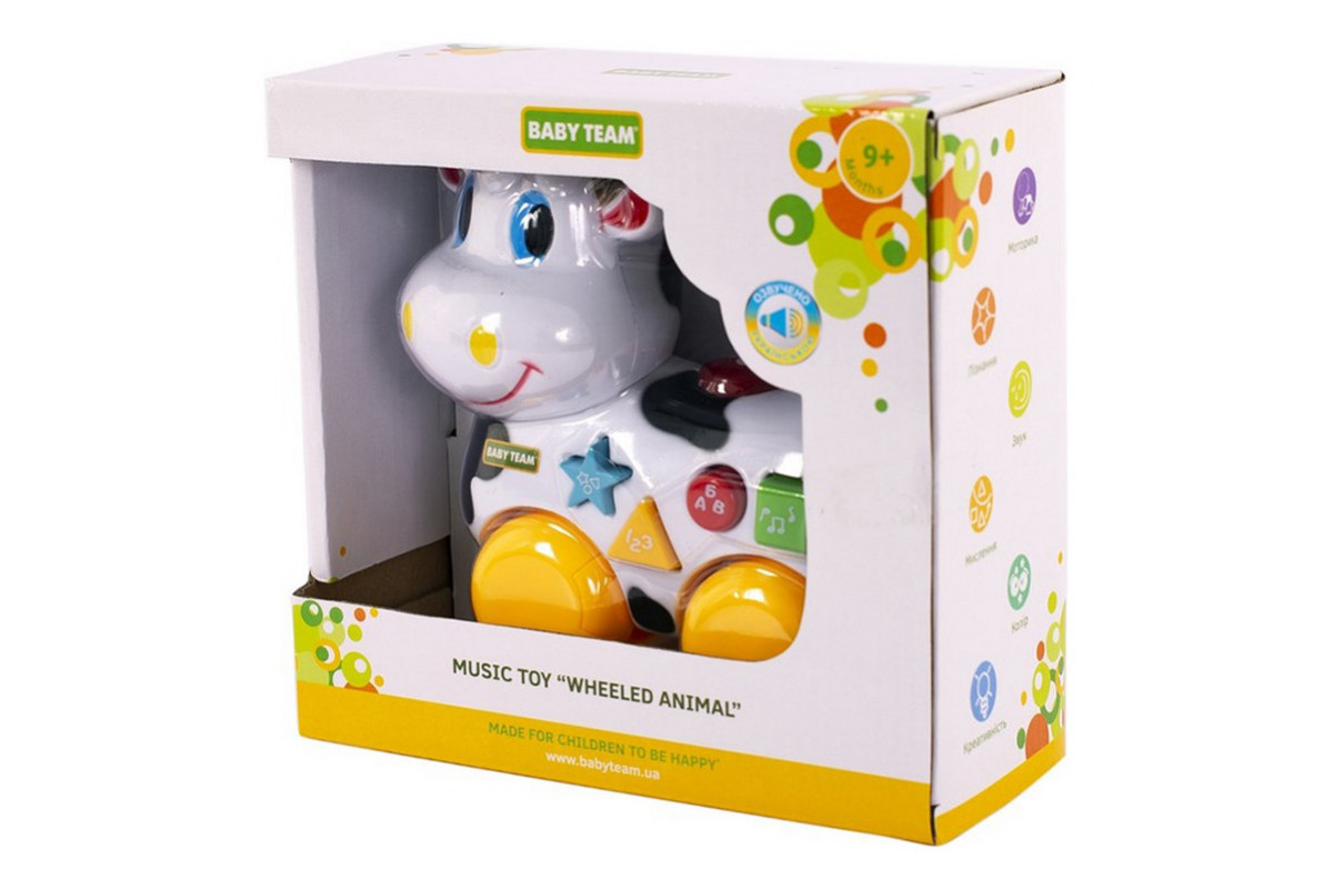 Детская музыкальная игрушка "Животное-каталка" 8641