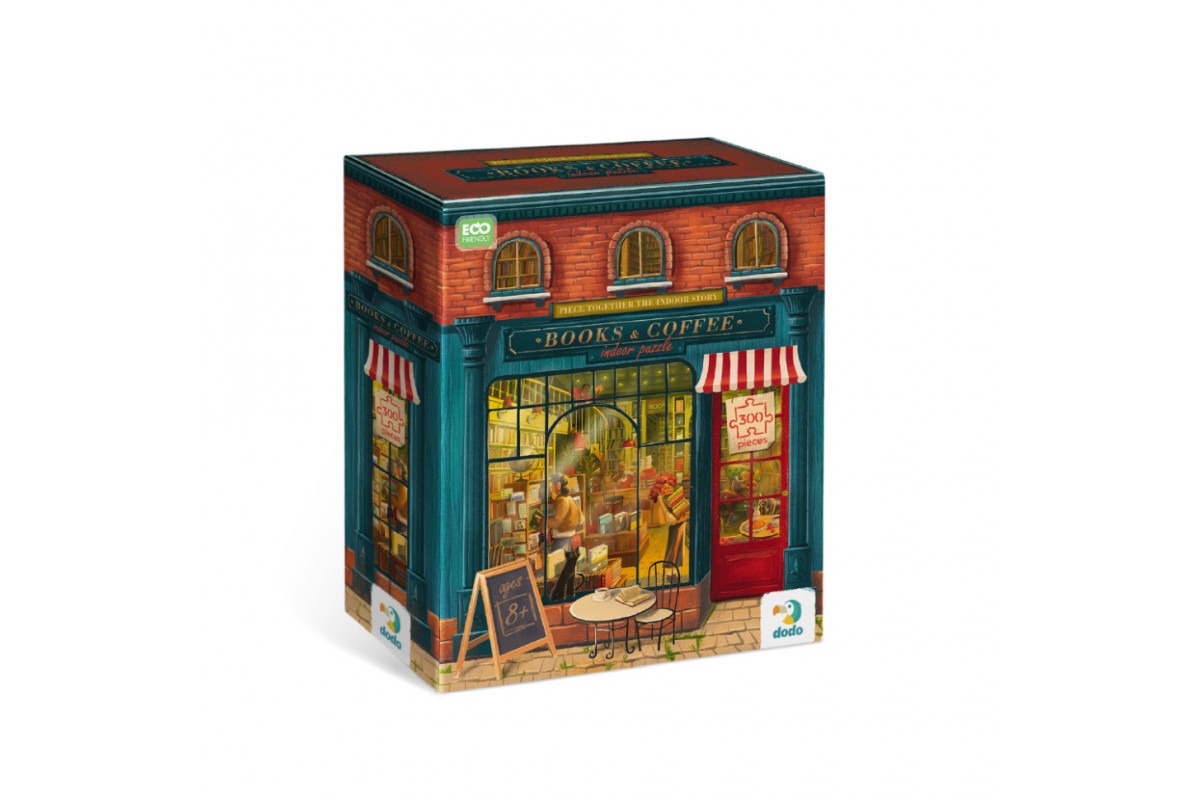 Пазл классический "Книжный магазин" 300602, 300 элементов