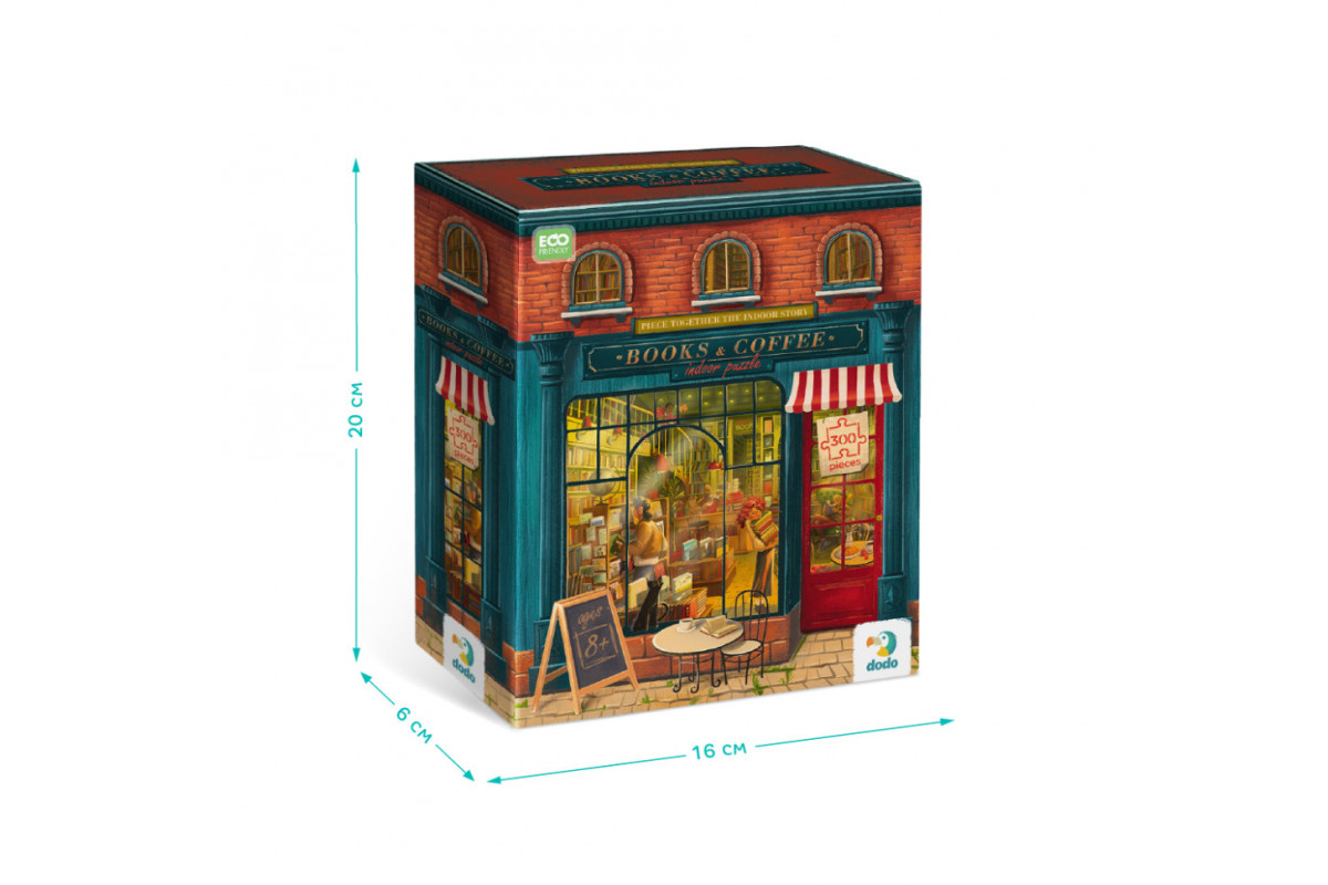 Пазл классический "Книжный магазин" 300602, 300 элементов