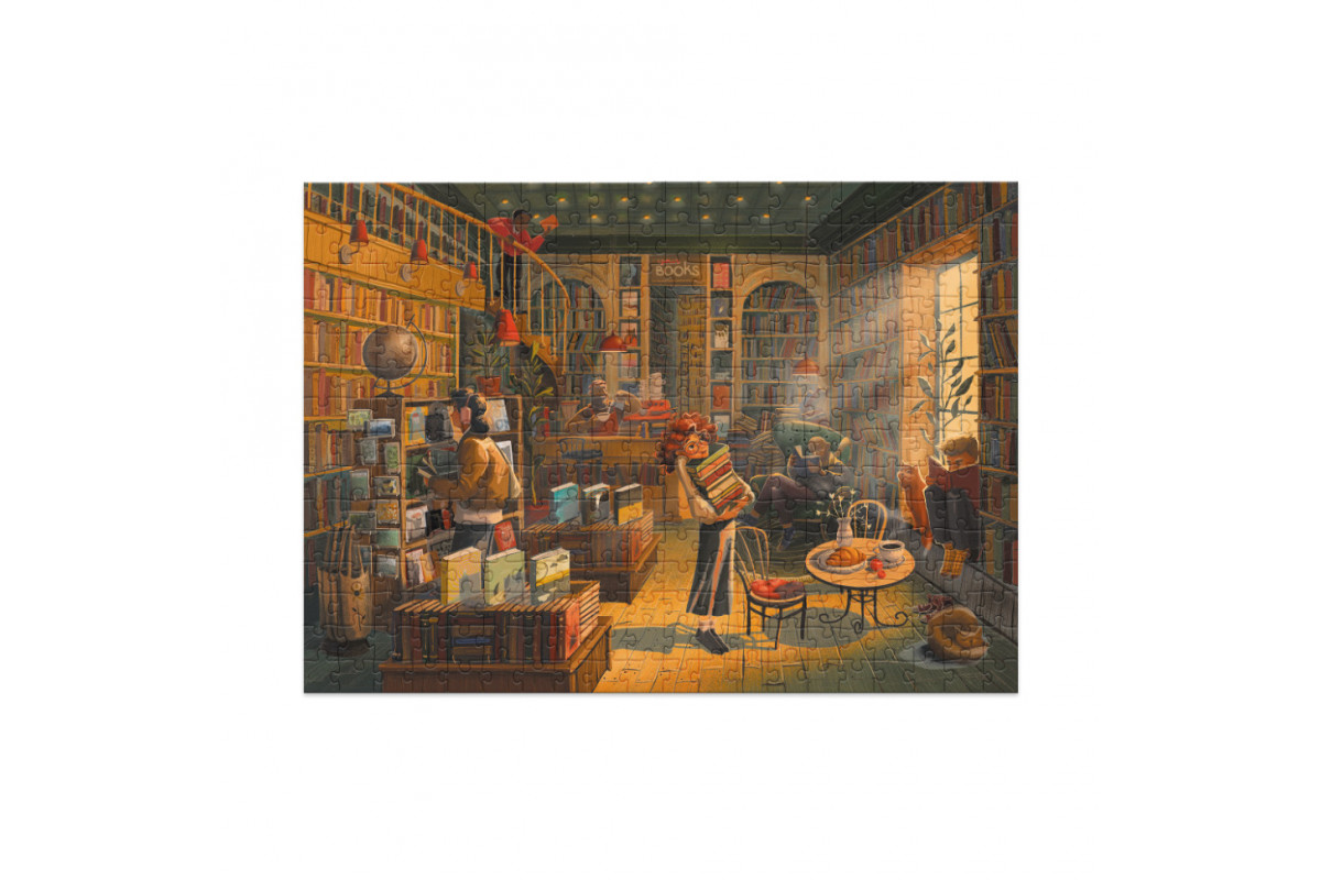 Пазл классический "Книжный магазин" 300602, 300 элементов