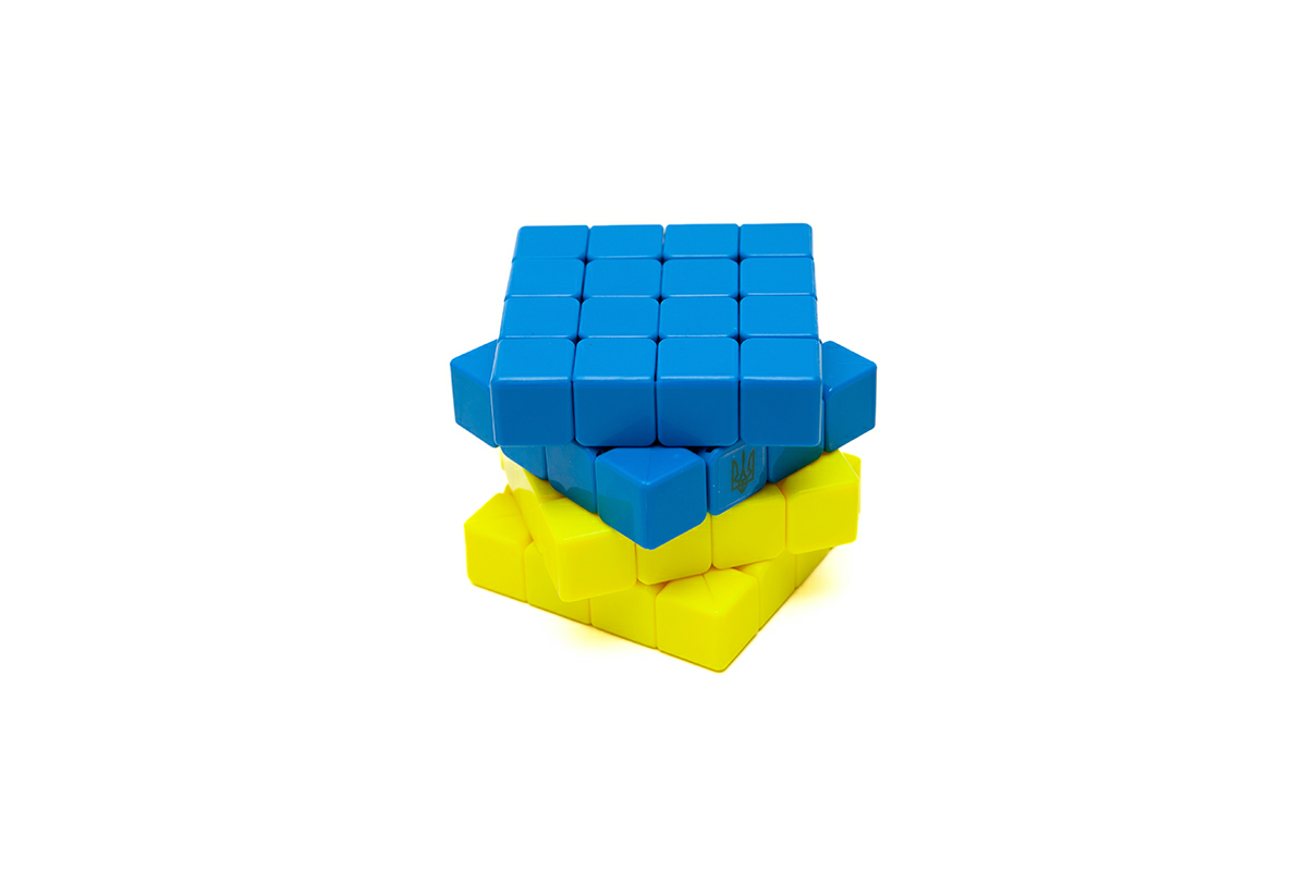 Головоломка Умный кубик 4х4х4 "Флаг Украины" SCU444 (Bicolor Smart Cube 4x4x4 "Ukraine")