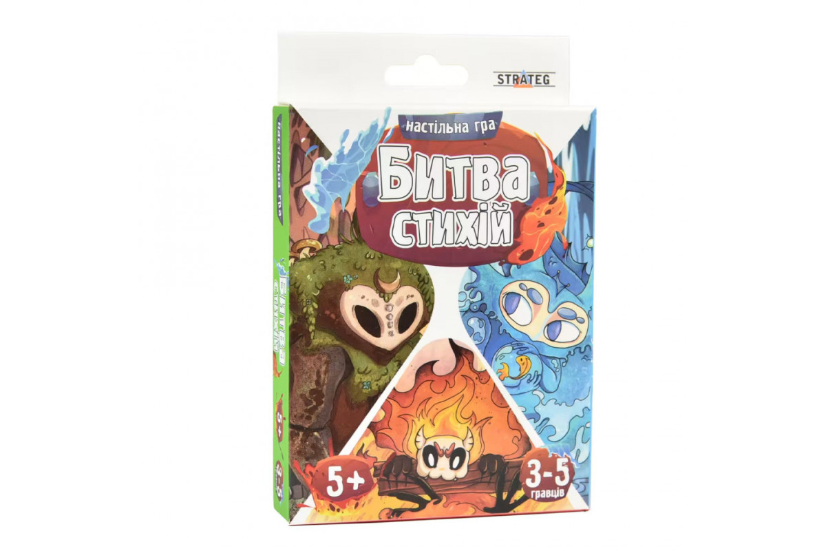 Настольная карточная игра Битва стихий 30475 на украинском языке