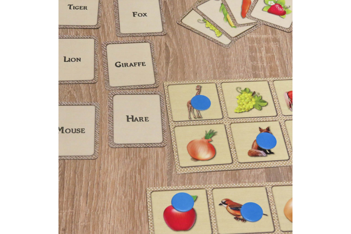 Обучающая настольная игра Лото "ENGLISH" 0796 иллюстрированная