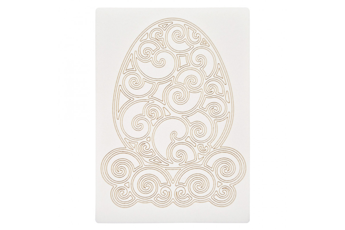 Картина-трафарет для фарбування піском "Великодне яйце" Sand Box T-a5124 А5