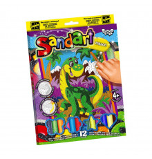 Набор для творчества "SandArt" SA-02-01…10 фреска из песка  Динозавр