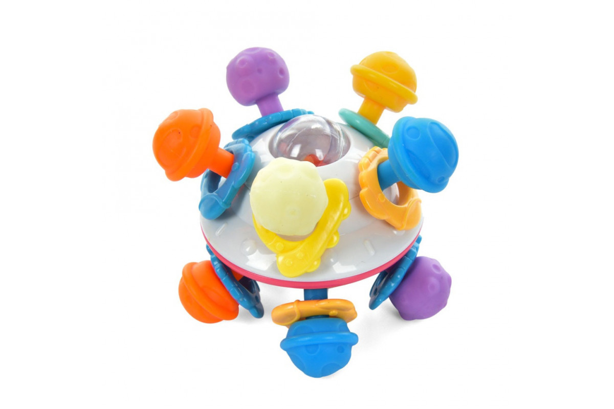 Бізіборд-брязкальце "Teether UFO" 700-L, рухомі деталі, тріскачка