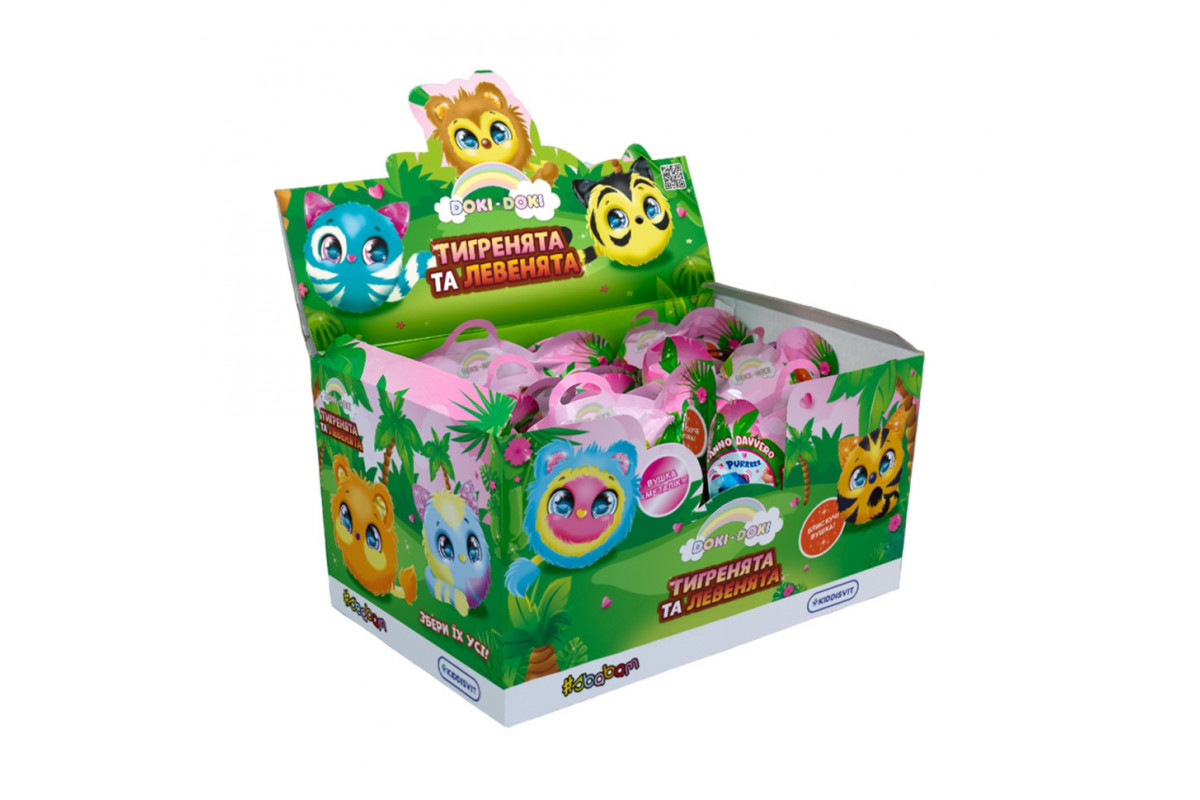 М'яка колекційна іграшка-сюрприз "Doki Doki - Тигренята та левенята" #sbabam 40/CN23