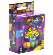 Мел для рисования на асфальте" тонкий 18 шт Укр MEL-02-04U