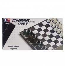 Настольная игра Шахматы нарды шашки 3 в 1 201, 24 x 24 см