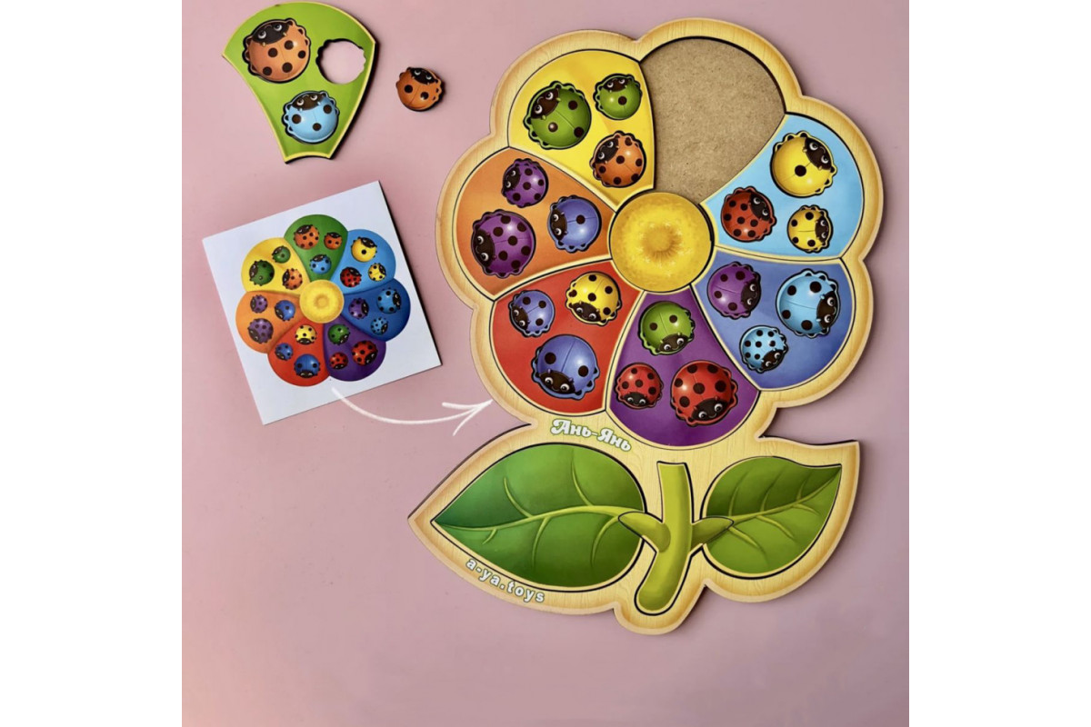 Настольная развивающая игра "Цветик-семицветик-2" Ubumblebees (ПСФ039) PSF039 сортер с карточками