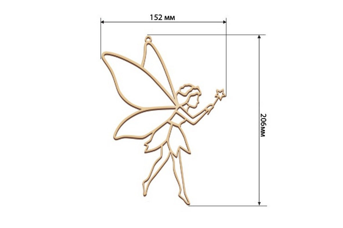 Набор для витражной живописи по номерам "Фея" FDSGK-21