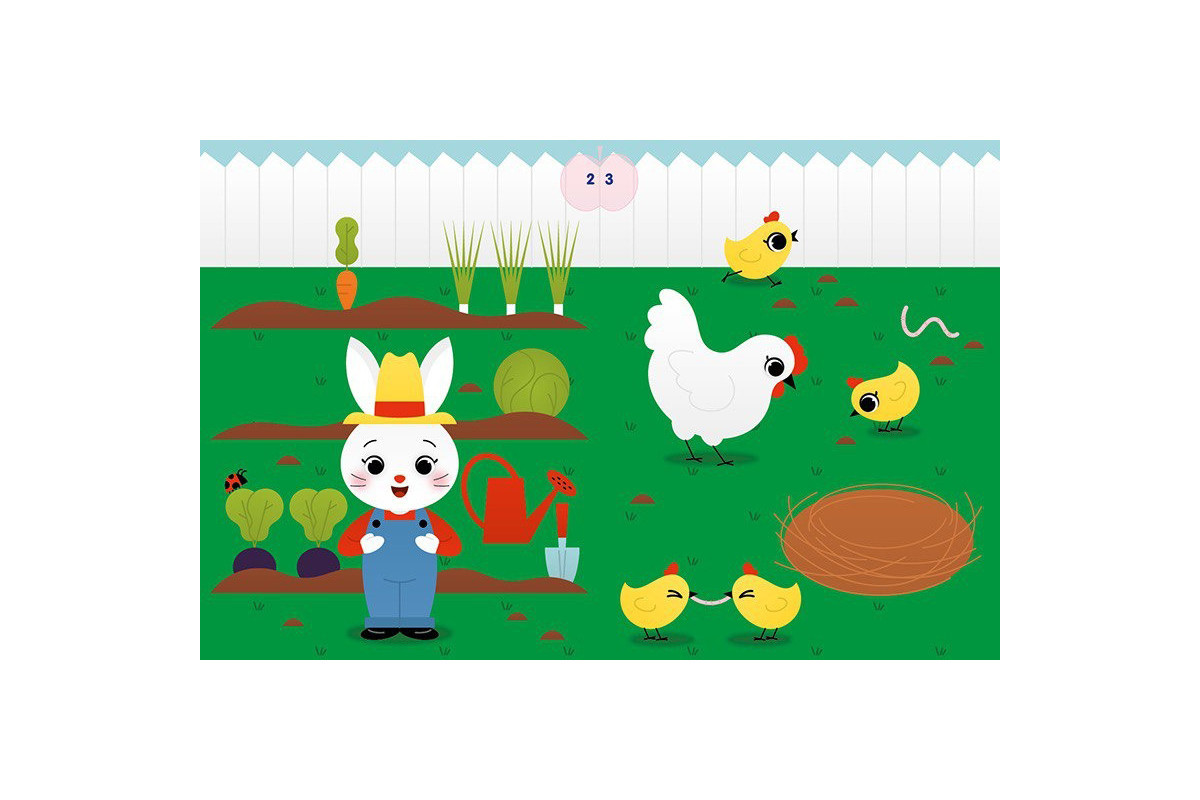 Набор для творчества "Аппликации наклейками Ферма" 1655009, 30 наклеек