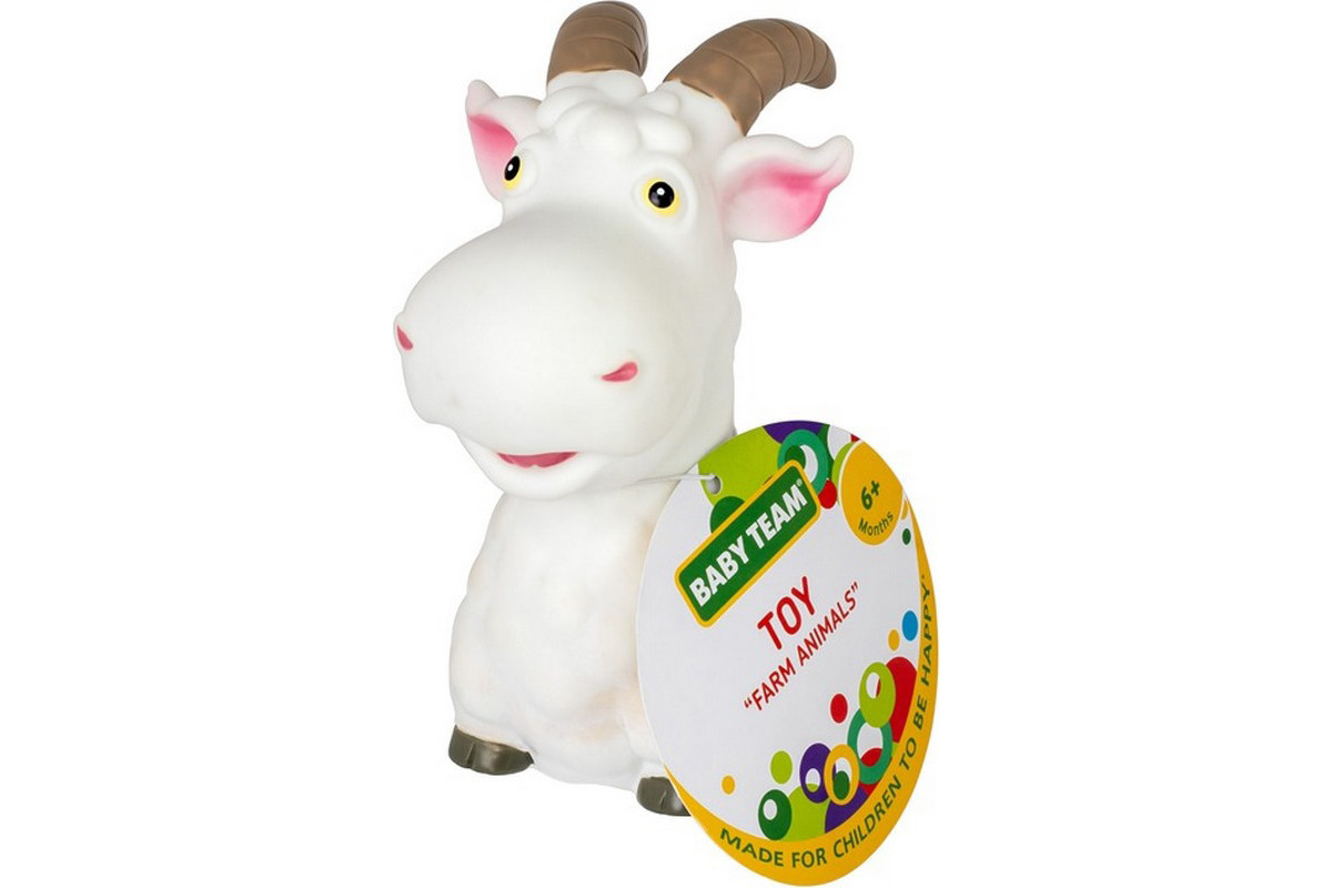 Детская игрушка для купания "Брызгающие животные фермы Козлик" 8753_козлик білий