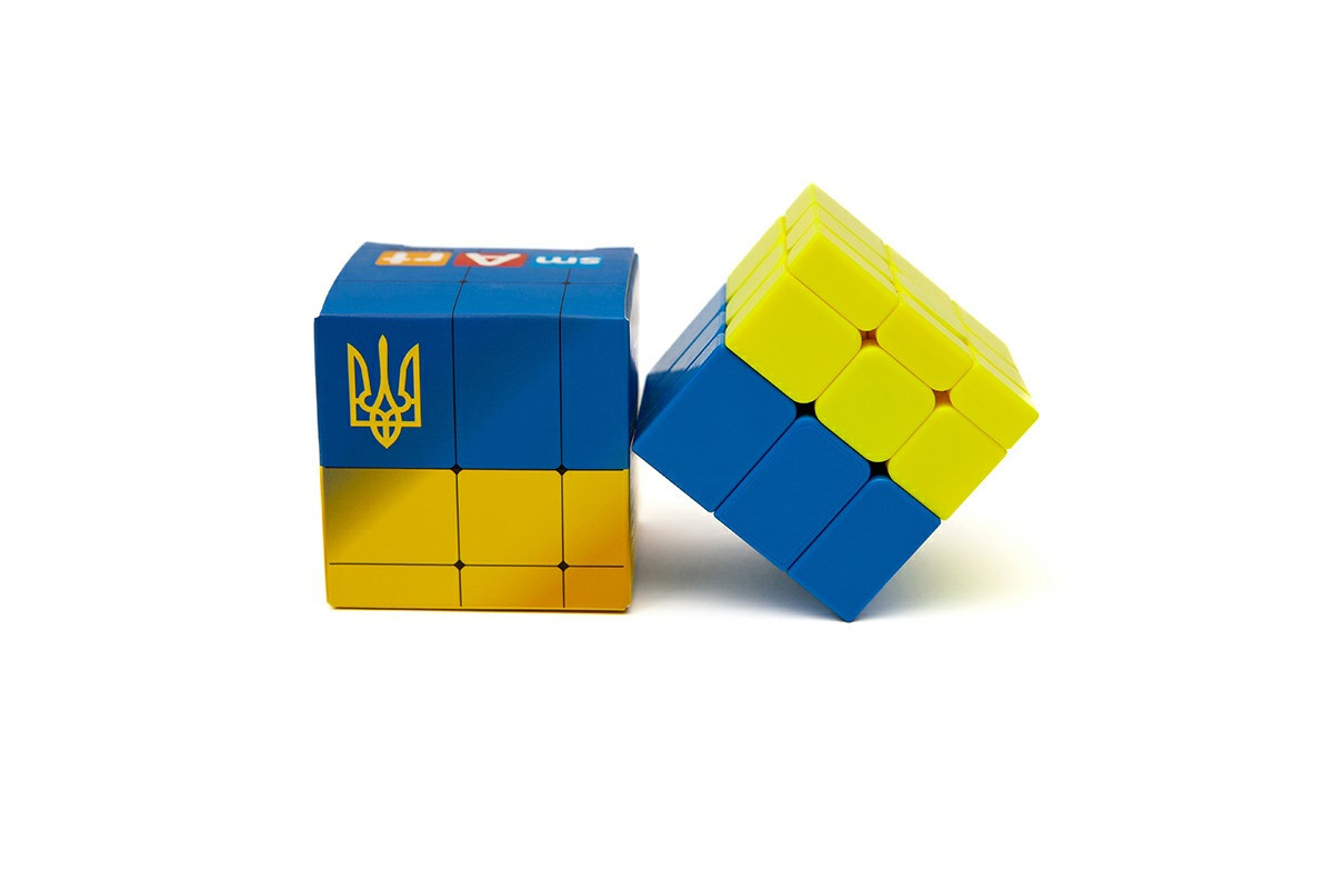 Головоломка Розумний кубик SCU333 "Прапор України" (Bicolor Bump Smart Cube "Ukraine")