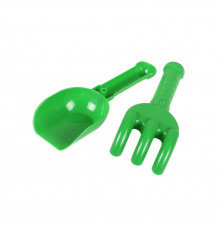 Дитячий іграшковий набір "Лопатка+грабельки" 2865TXK Зелений