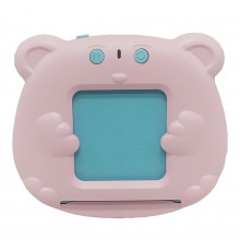 Карманная азбука Монтессори "Мишка" 1715, 112 карточек в коробке Розовый