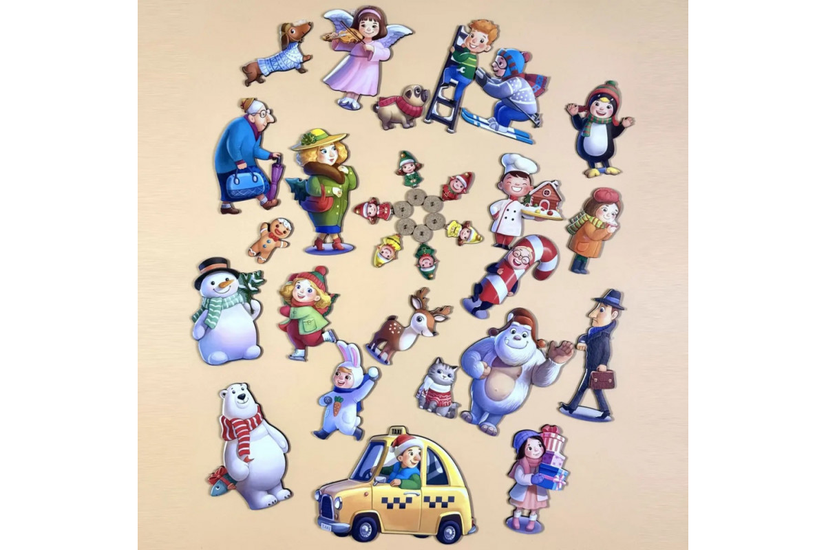 Детская настольная игра "Кто был на улице?" (ПСД294) PSD294 деревянная