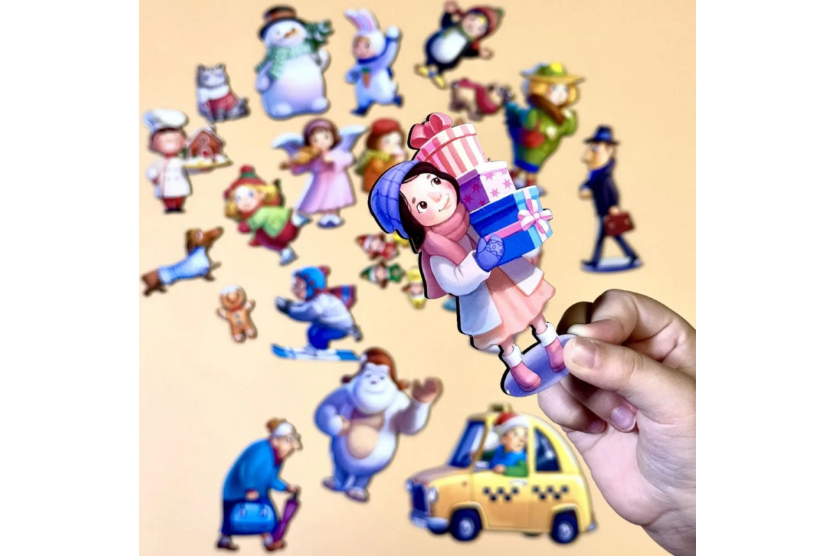 Детская настольная игра "Кто был на улице?" (ПСД294) PSD294 деревянная