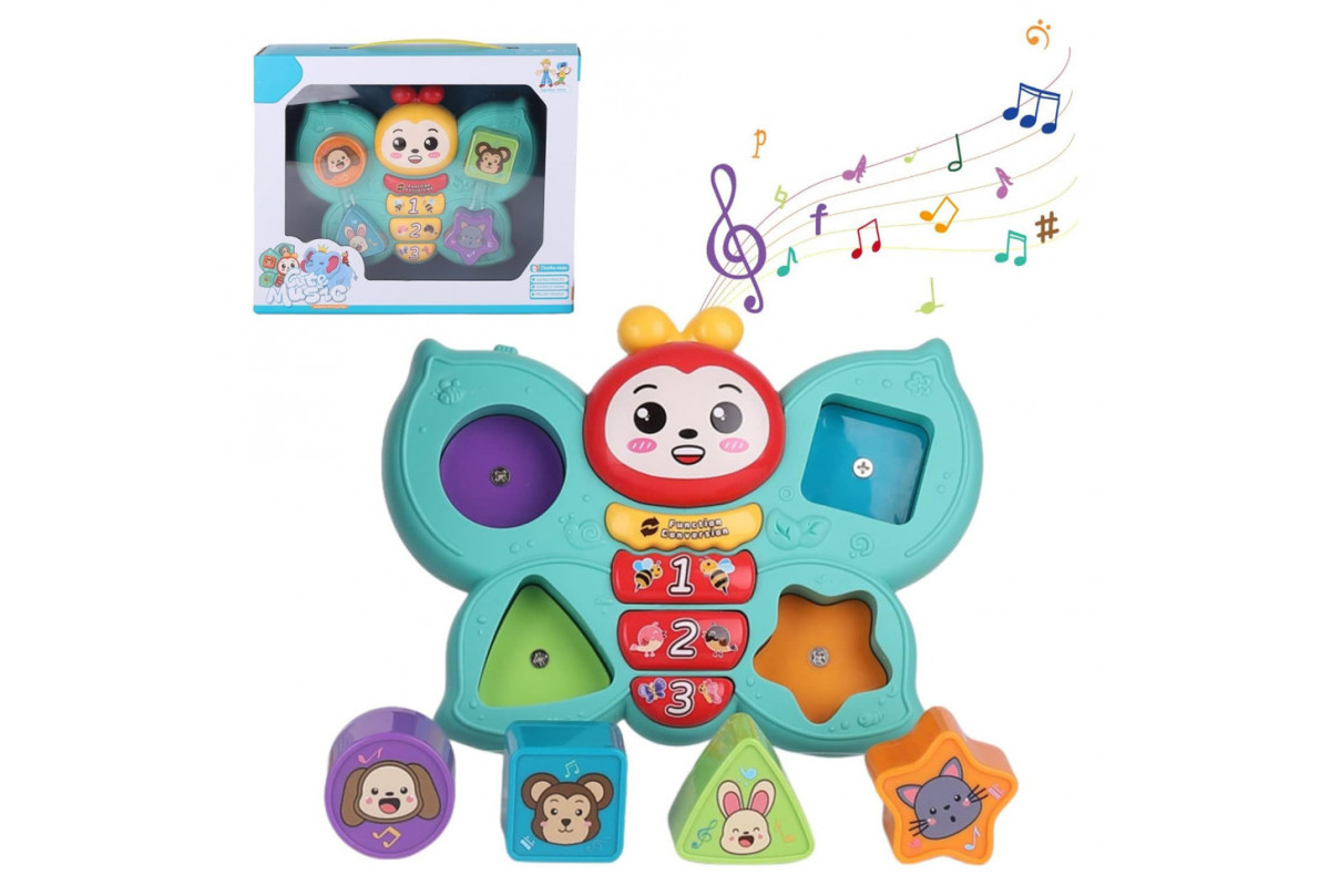 Дитяча іграшка-сортер "Метелик" 855-156A з музикою