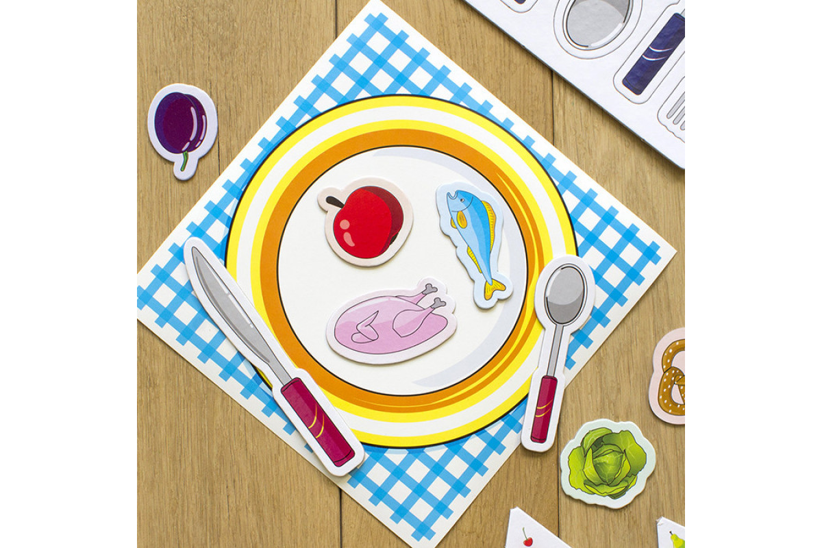 Навчальні пазли. Вивчаємо продукти харчування. Iq-club для малюків (у) 13203003