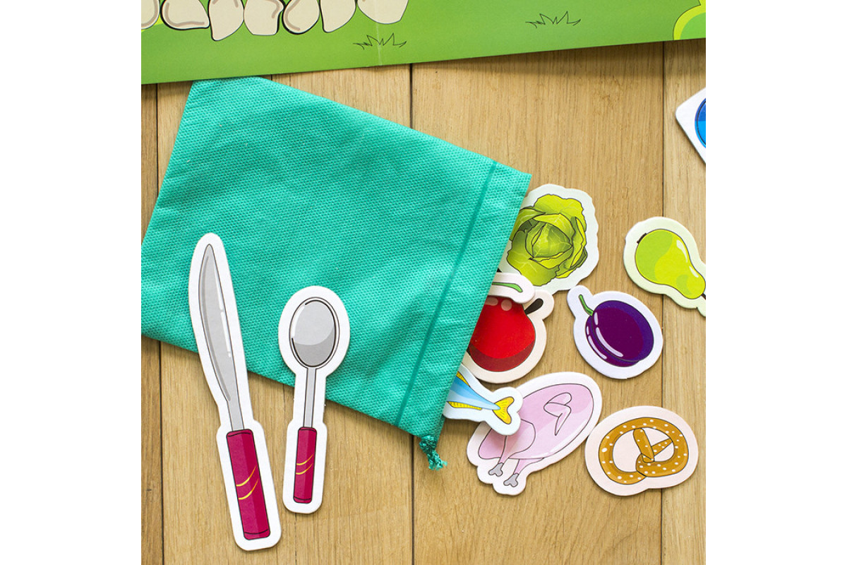 Навчальні пазли. Вивчаємо продукти харчування. Iq-club для малюків (у) 13203003