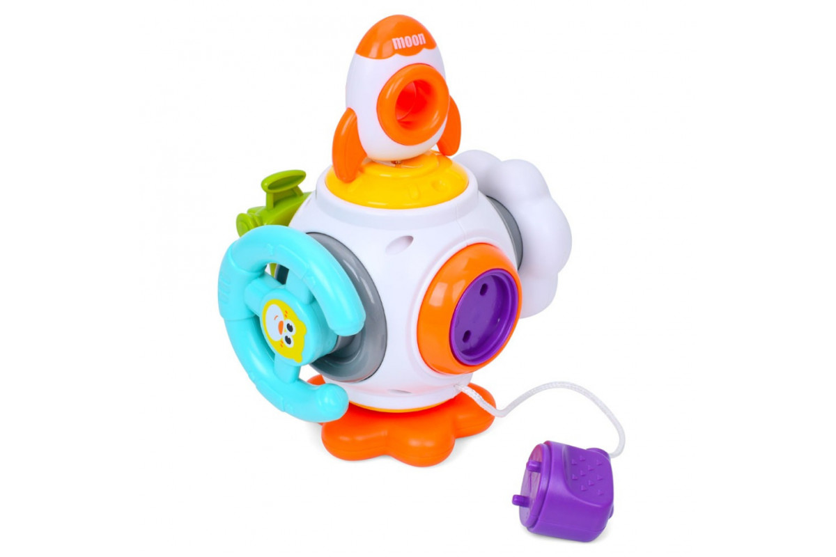 Бізіборд-брязкальце "РАКЕТА" 99-17 рухомі деталі, тріскачка