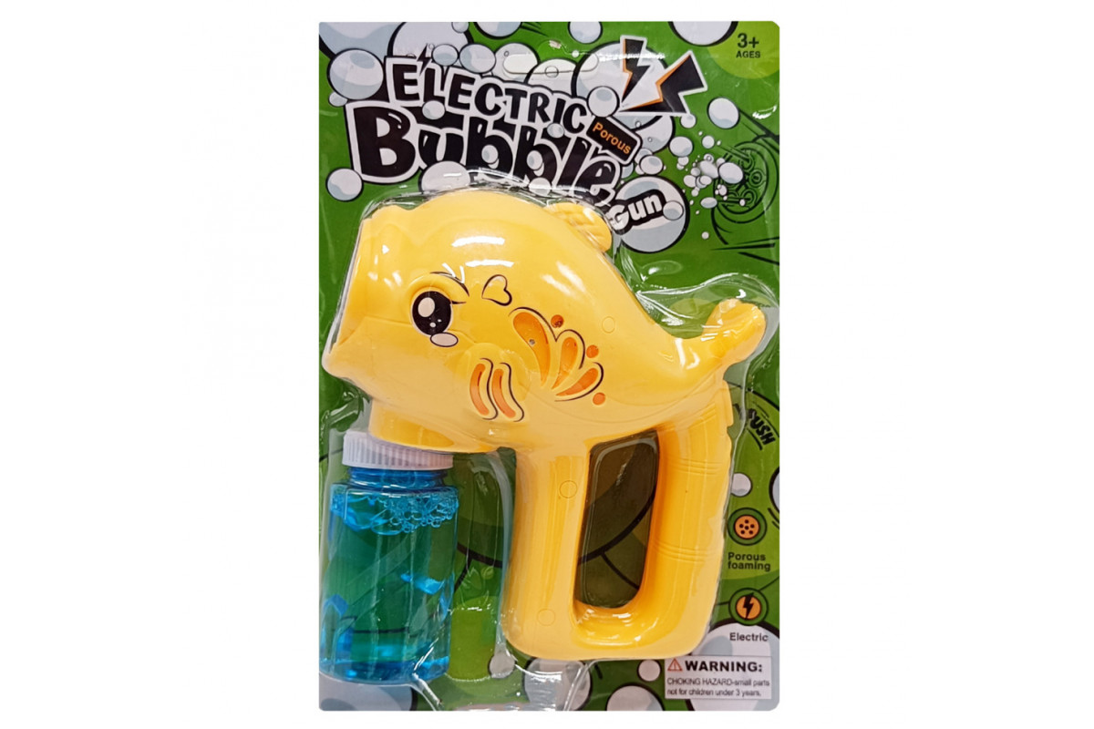 Детский генератор мыльных пузырей "Рыбка" F2288(Yellow) 60 мл