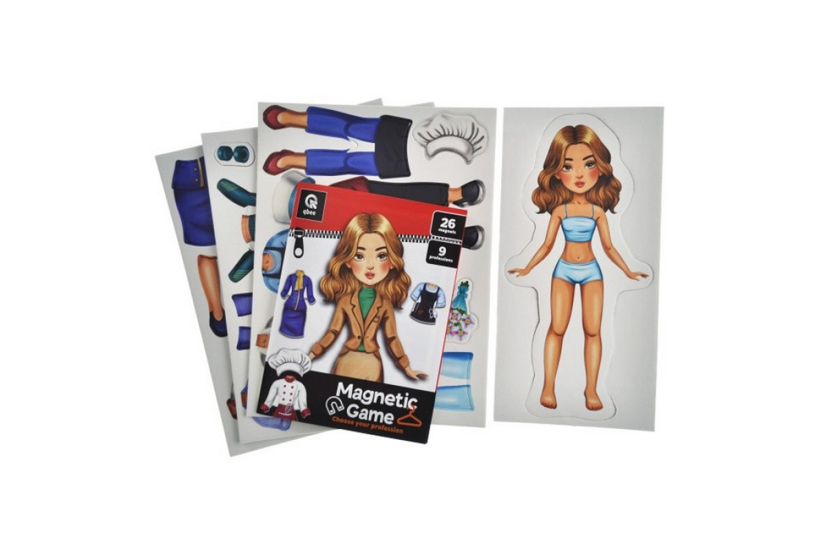 Детская магнитная игра "Выбери свою профессию" QB600-005, 26 магнитов 9 профессий
