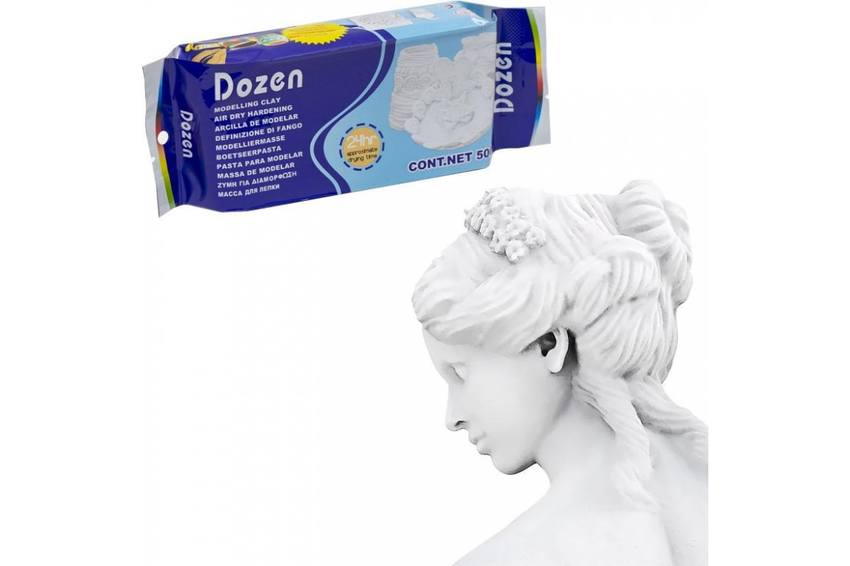 Пластилин для моделирования "Dozen" W500 белый 500 грамм