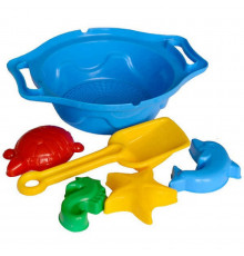 Дитяча іграшка "Набір пісочний К" ТехноК 1431TXK у сітці Синій