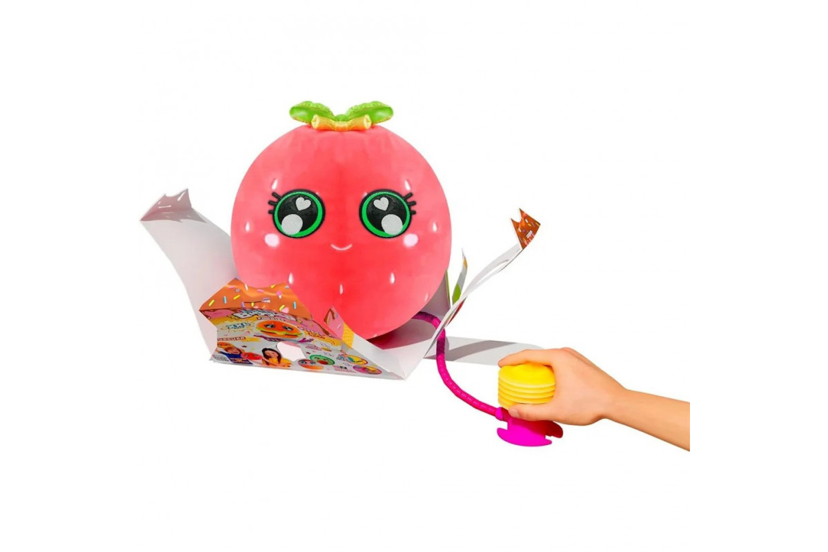 Ігровий набір серії «Little Foodies» W2 - Полуниця Biggies BIG002-ST надувна іграшка, насос 22см
