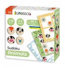 Логічна дитяча гра "Судоку Тварини" 900705, 16 елементів