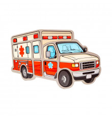 Детский пазл-вкладыш "Скорая" Puz-22969, 12 элементов