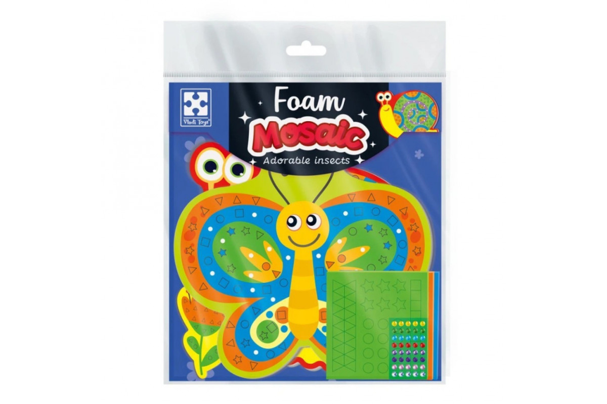 Набір для творчості "Чарівні комашки" VT4511-23 з м'якою мозаїкою та стразами