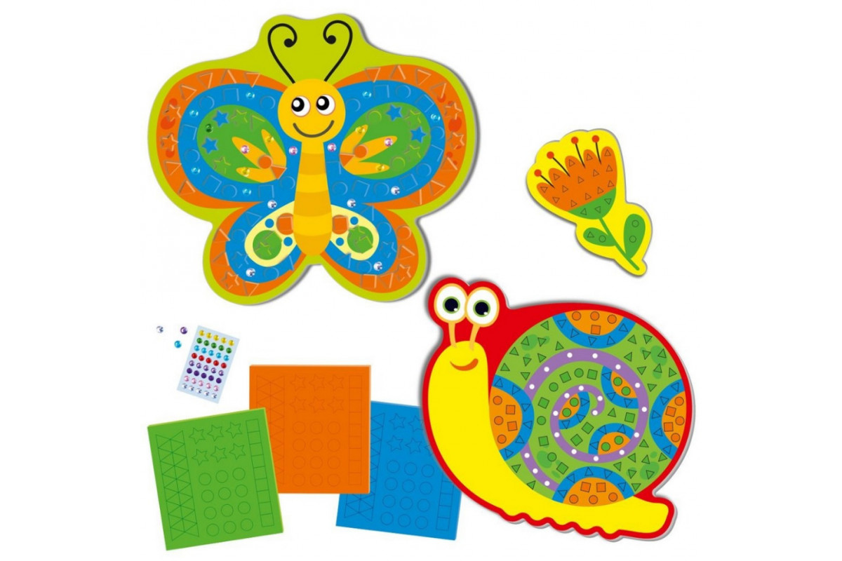 Набір для творчості "Чарівні комашки" VT4511-23 з м'якою мозаїкою та стразами