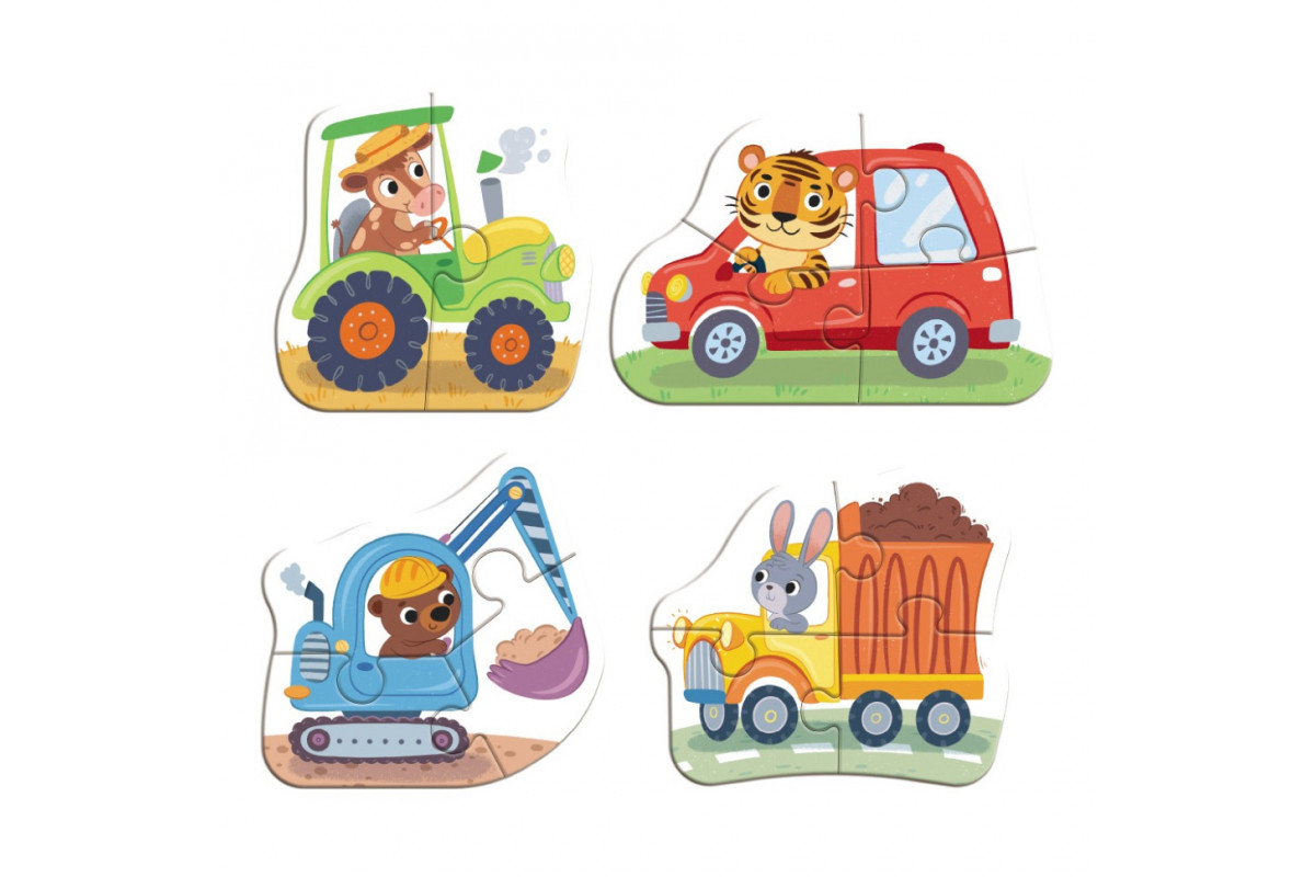 Дитячий пазл 4 в 1 "Baby puzzle. Транспорт" 300685 набір 4 в 1