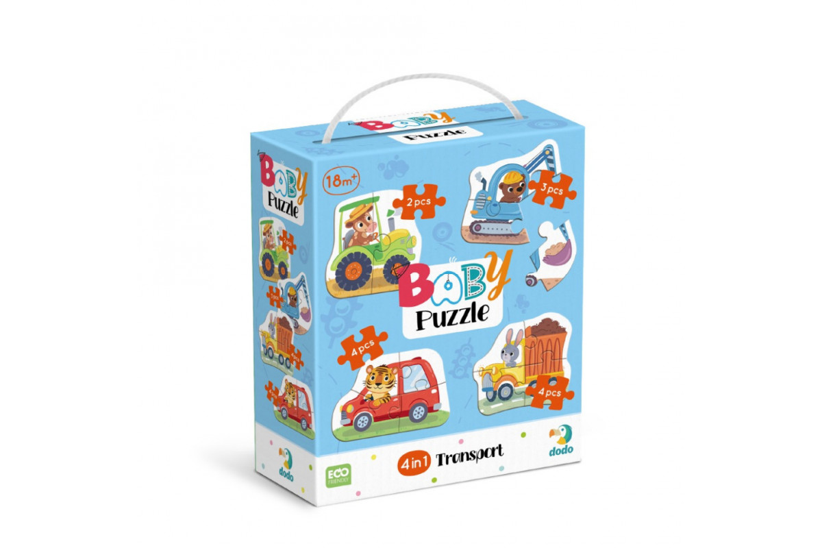 Дитячий пазл 4 в 1 "Baby puzzle. Транспорт" 300685 набір 4 в 1