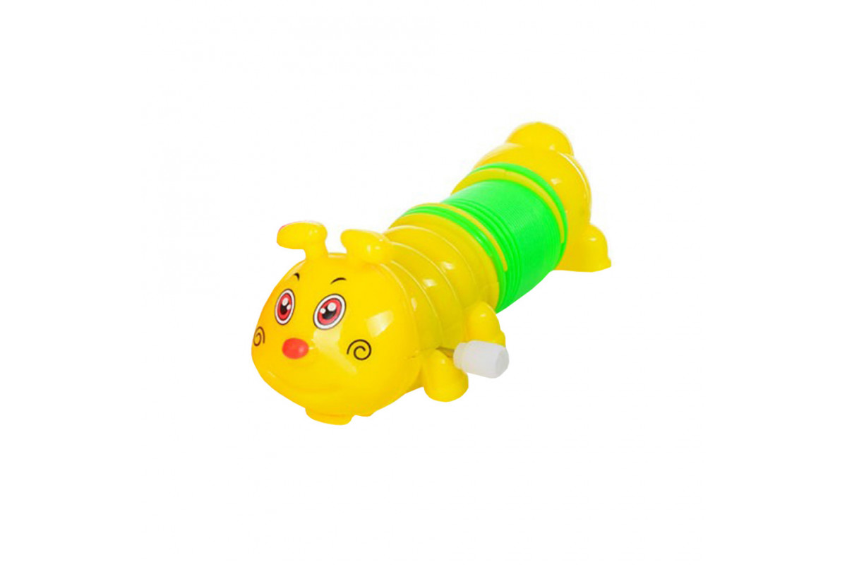 Детская заводная игрушка "Гусеница" LY2018C(Yellow) с пружинкой