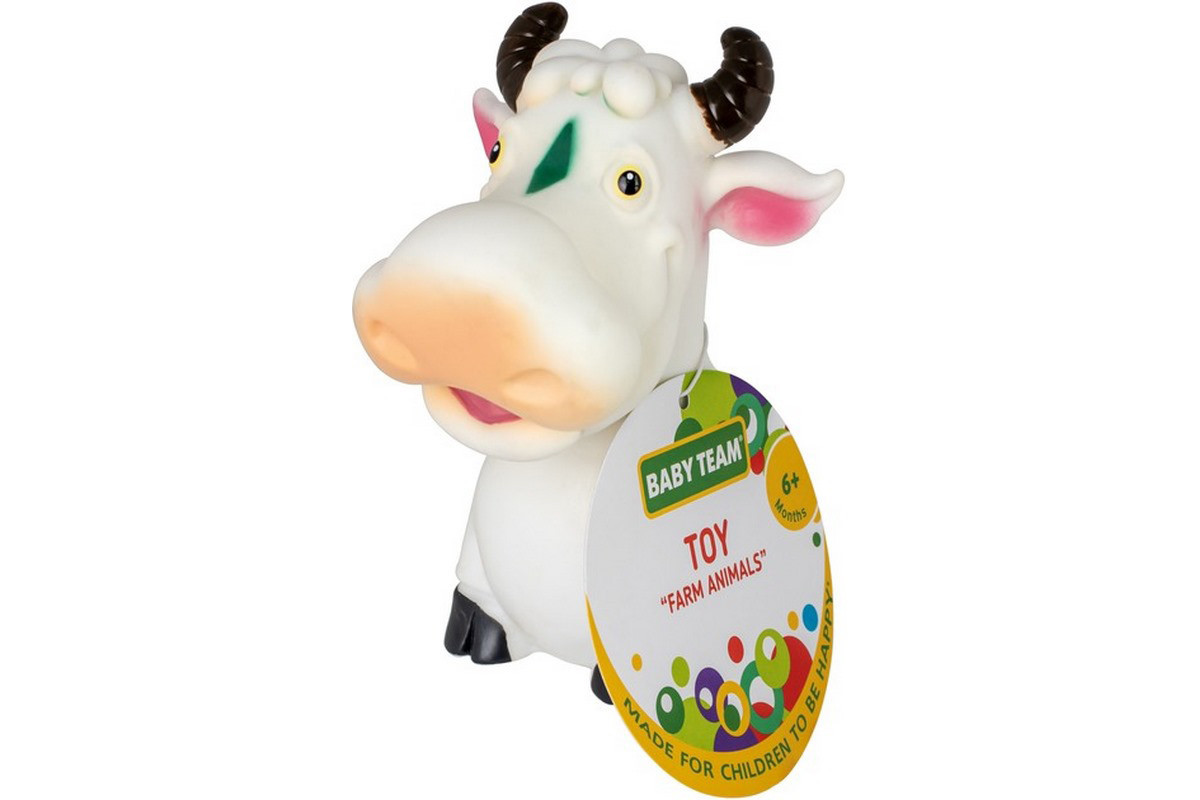 Дитяча іграшка для купання "Бризкаючі тварини ферми Корівка" 8753_корівка