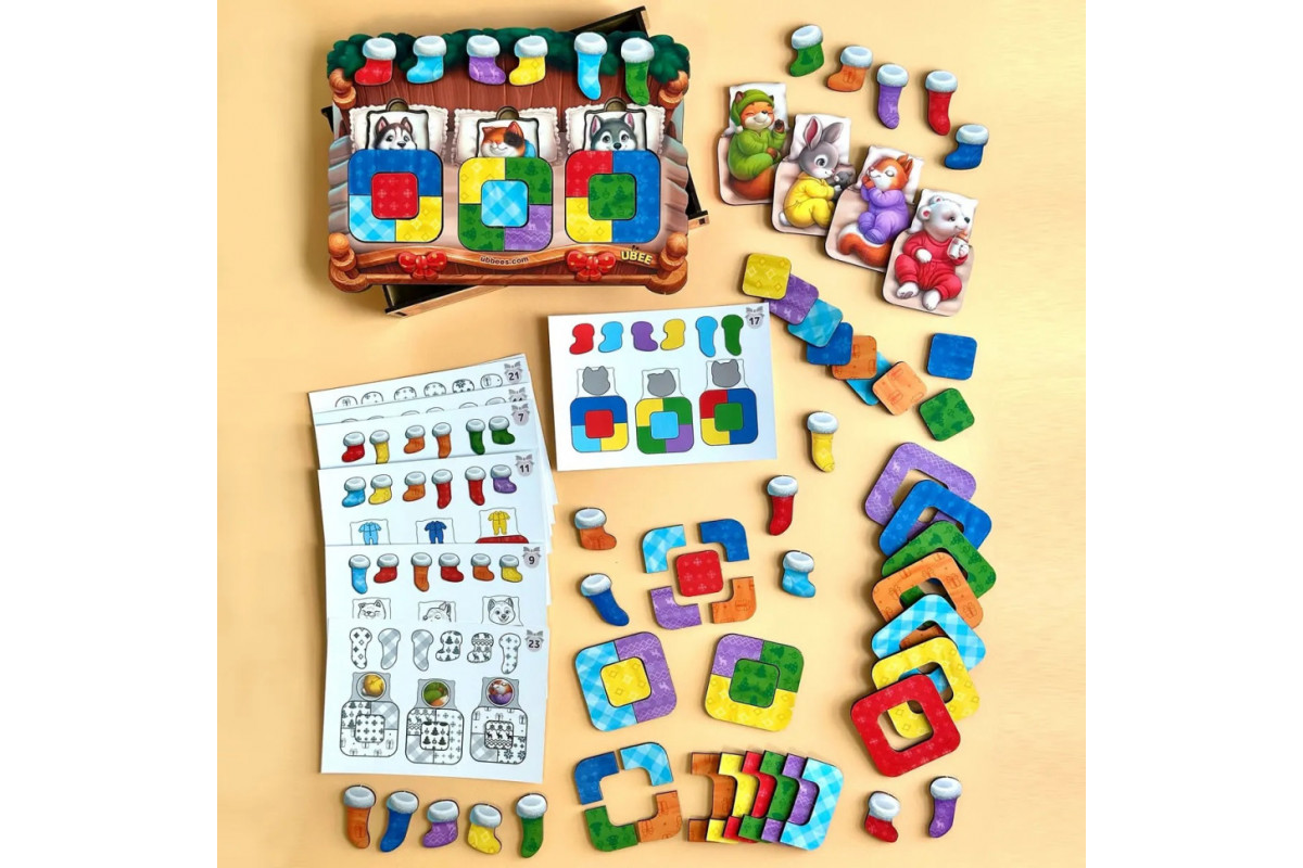 Дерев'яний сортер "Тварини в ліжечку" PSD302 (ПСД302)